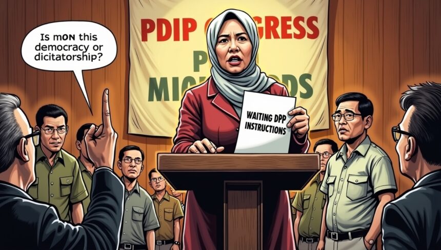 Ketua DPP PDIP Puan Maharani menyatakan partainya masih menunggu arahan resmi dari pimpinan tertinggi. Hal itu ia sampaikan saat memimpin pembukaan