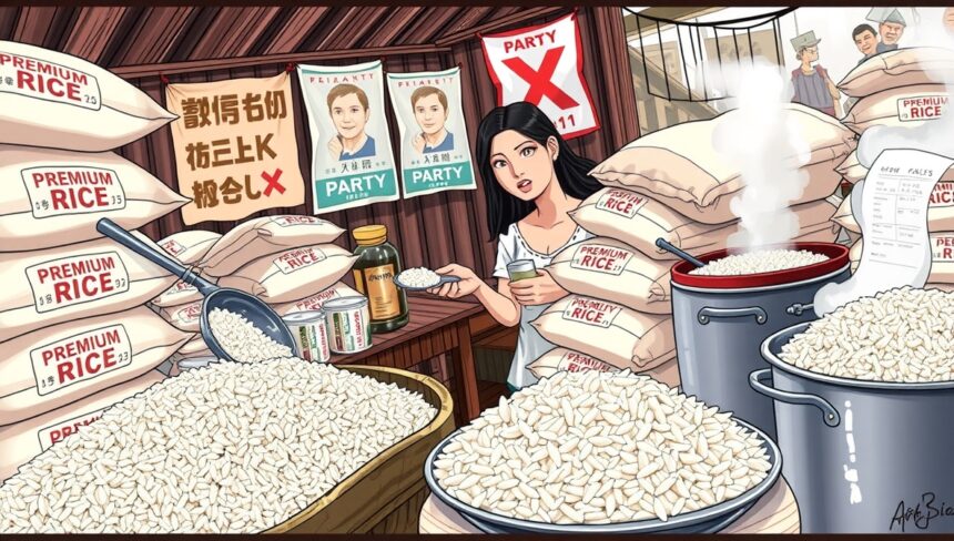 Ia membeli beras premium demi memberi makanan terbaik bagi keluarganya, namun kenyataannya tidak demikian.