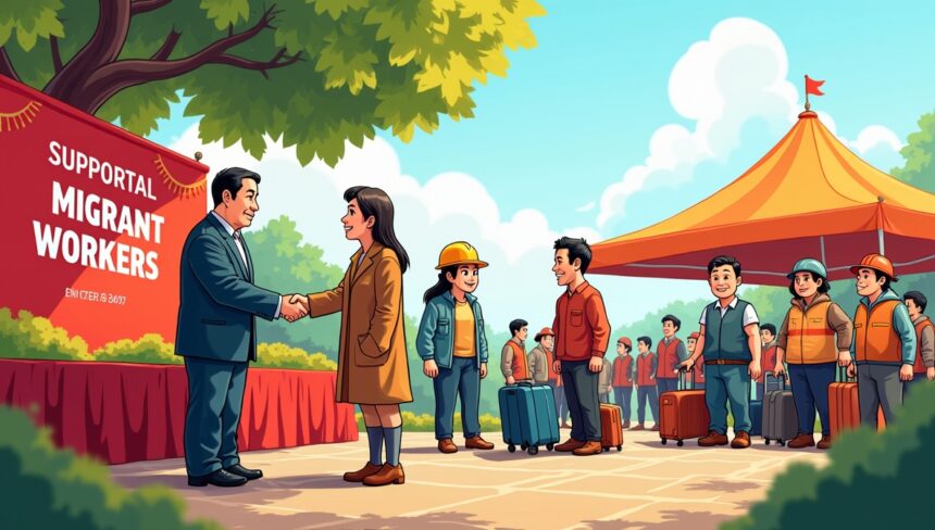 PT Permodalan Nasional Madani (PNM) menunjukkan komitmen memperkuat kapasitas pekerja migran demi mewujudkan visi Indonesia Emas 2045