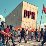 Demonstrasi di depan Gedung DPR/MPR RI pada Senin, 25 Agustus 2025 berakhir ricuh. Massa mendesak barikade beton