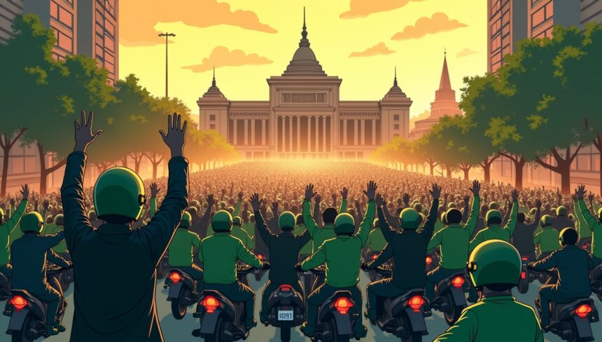 Ojek online (ojol) bersama mahasiswa berencana menggelar demonstrasi besar di depan Gedung DPR. Ketua Umum Garda Indonesia Igun Wicaksono